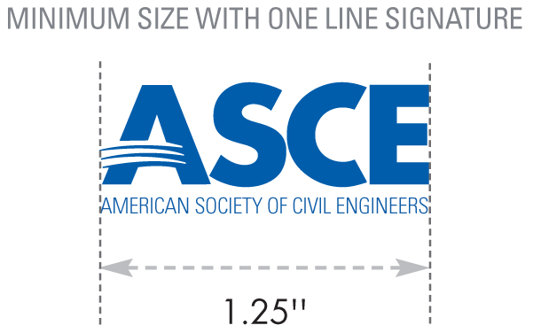 ASCE Small Sign 1 line